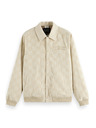Scotch & Soda Scotch & Soda College krem ​​jakna od samta za muškarce