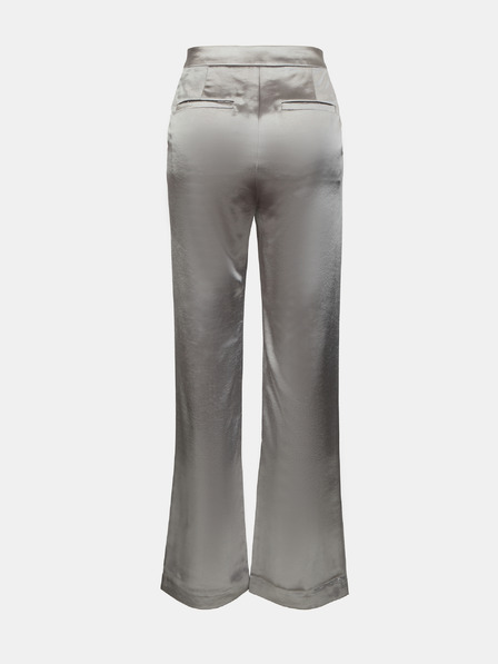 Orsay Srebrne satenske ženske hlače ORSAY
