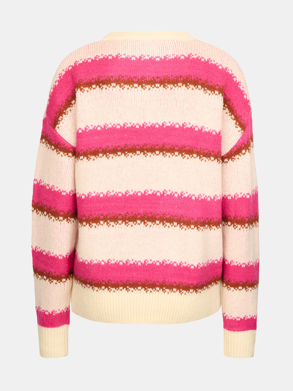 Orsay Ružičasti ženski prugasti pulover ORSAY