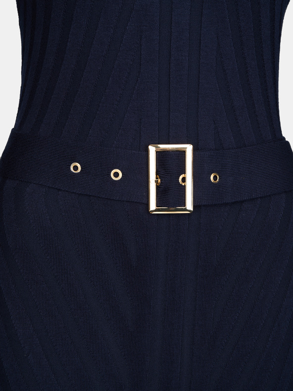 Orsay Tamnoplava ženska midi haljina s remenom ORSAY