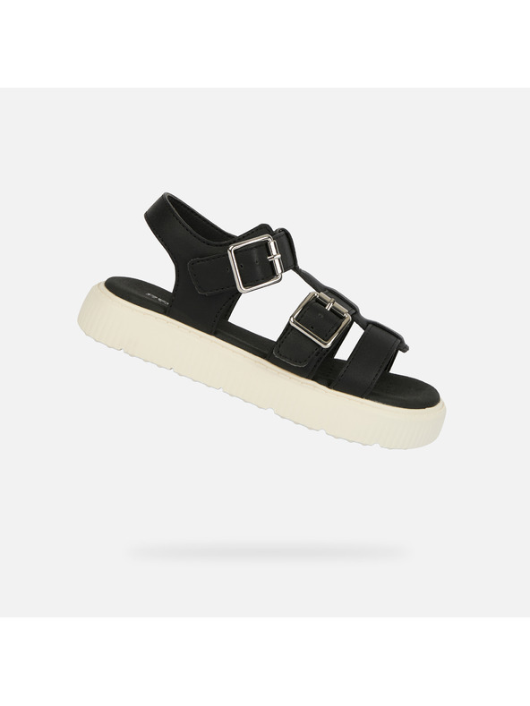 Geox Crni djevojčinski sandali Geox Sandal Kodette