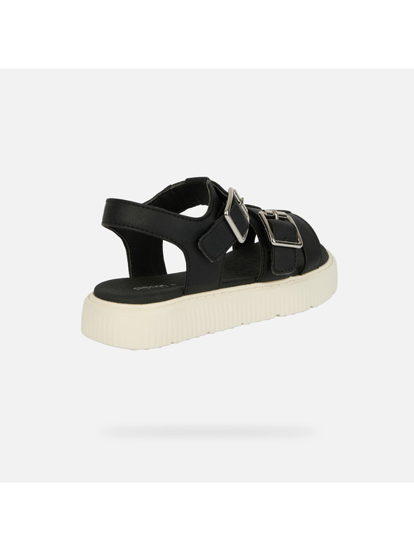 Geox Crni djevojčinski sandali Geox Sandal Kodette