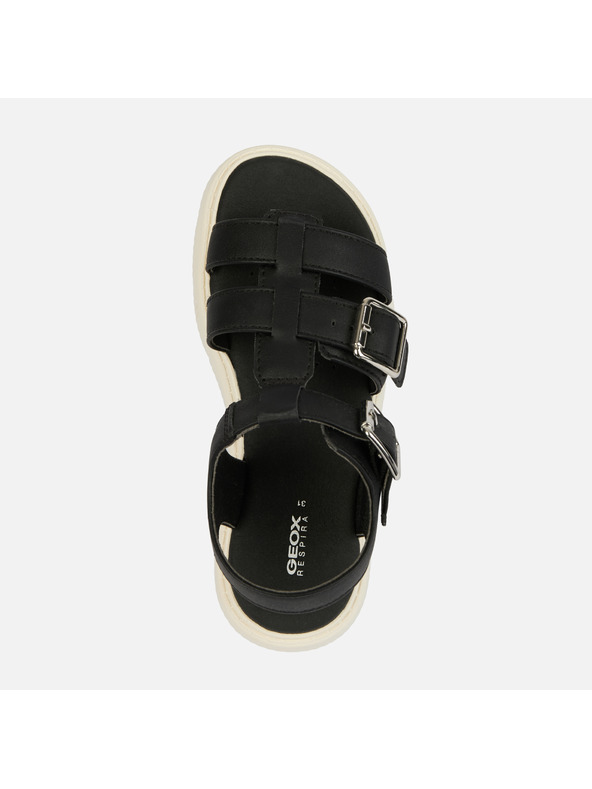 Geox Crni djevojčinski sandali Geox Sandal Kodette