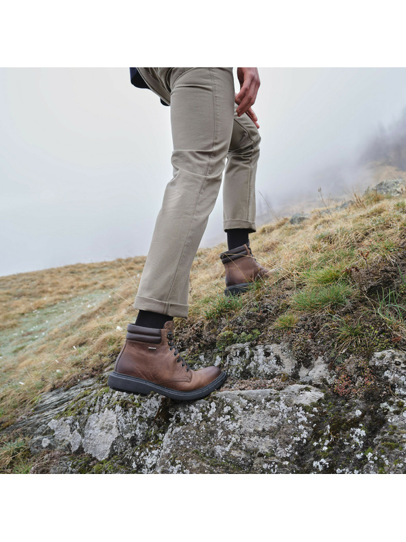 Geox Geox Faloria b abx smeđe muške gležnjače