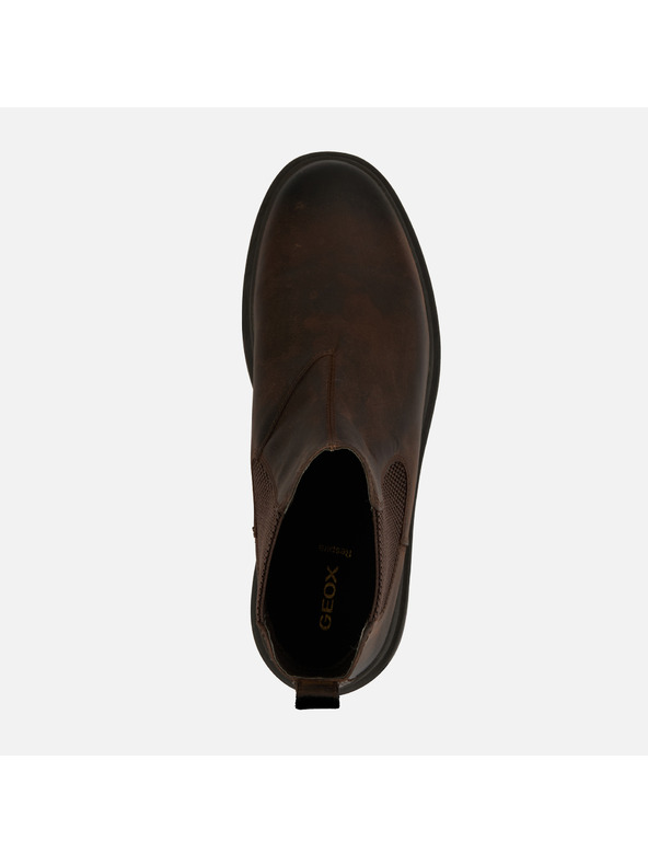 Geox Tamnosmeđe muške gležnjače Geox Calaita