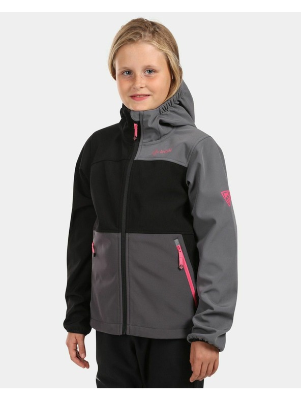 Kilpi Softshell jakna za djevojčice Kilpi RAVIA-J Black