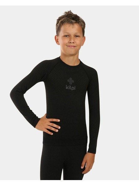 Kilpi Dječja muška bešavna termo majica dugih rukava Kilpi NATHAN-JB Crna