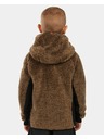 Kilpi Dječački dlakavi flis hoodie s kapuljačom Kilpi NORKA-JB Smeđa
