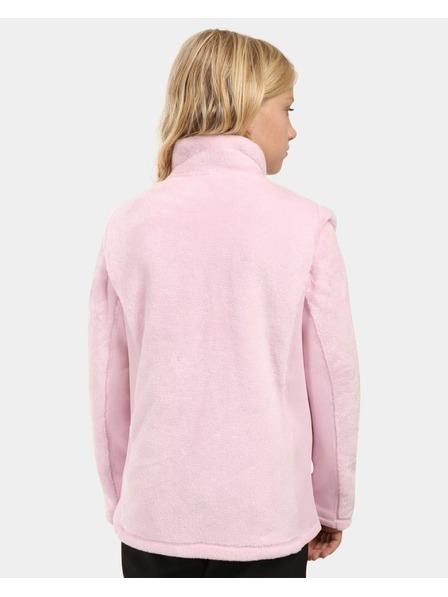 Kilpi Djevojčinski dlakavi flis hoodie Kilpi SKATHI-JG Svijetlo ružičasta
