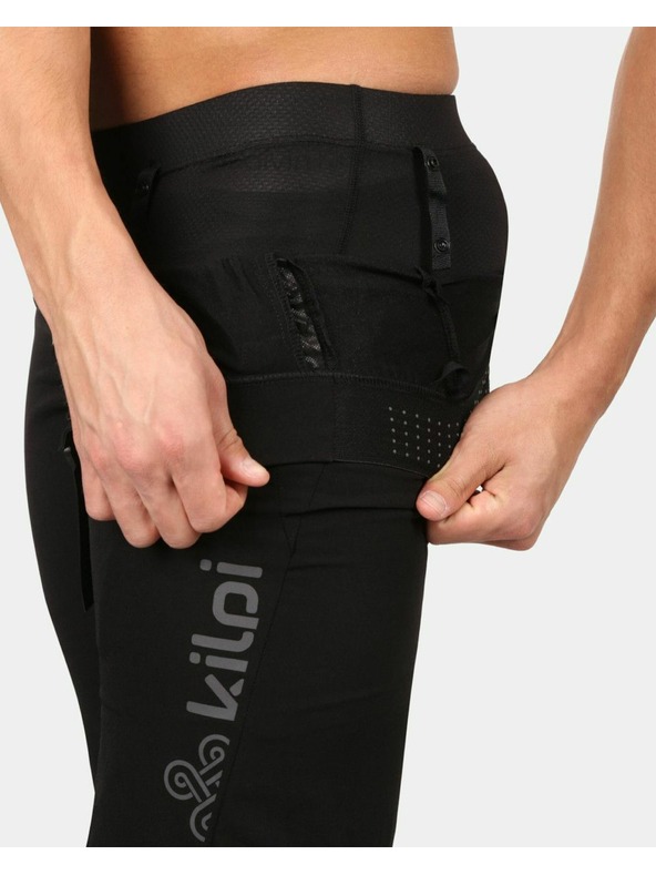 Kilpi Muške biciklističke kratke hlače Kilpi HIXON-M 2u1 za brdski biciklizam Crna