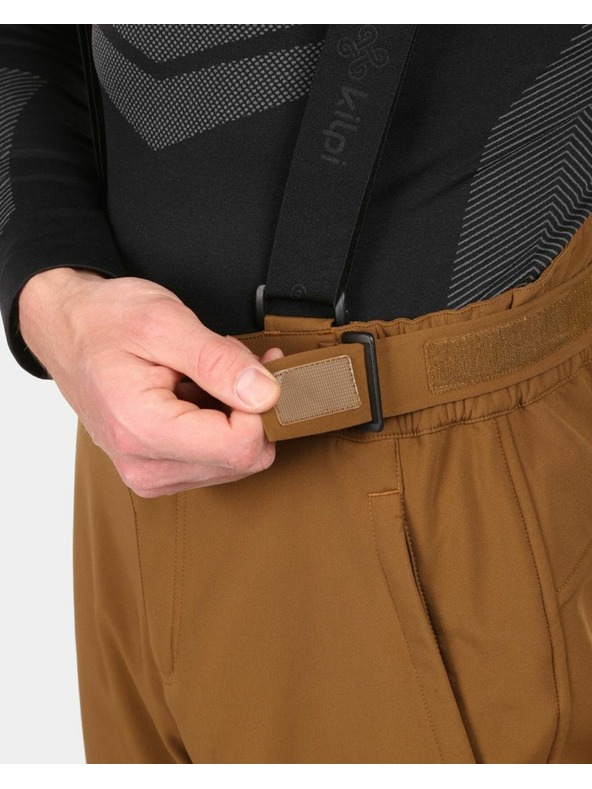 Kilpi Muške softshell skijaške hlače Kilpi RHEA-M Smeđa