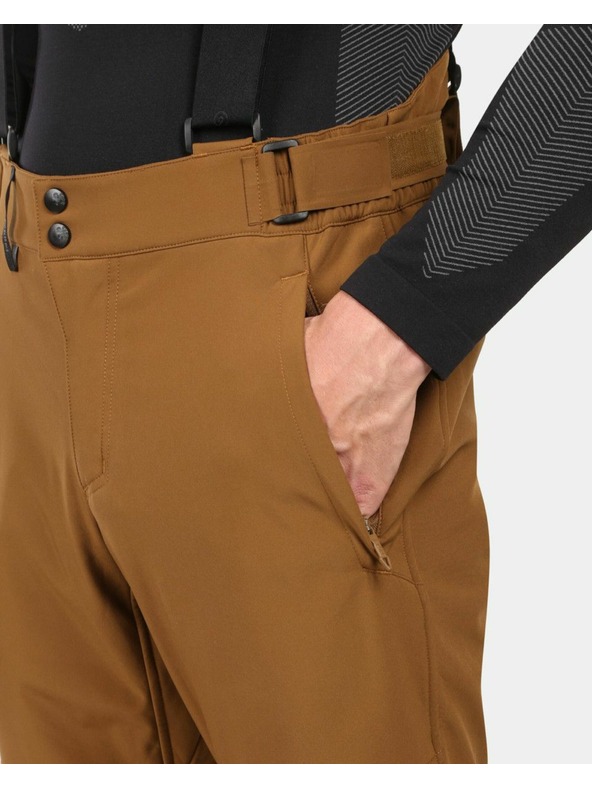 Kilpi Muške softshell skijaške hlače Kilpi RHEA-M Smeđa