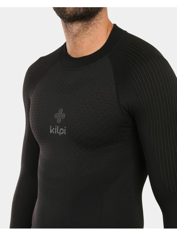 Kilpi Muška bešavna termo majica dugih rukava Kilpi NATHAN-M Crna