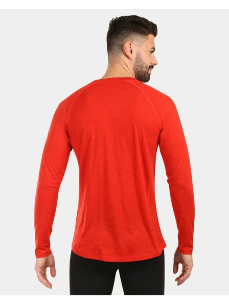 Kilpi Muška termo majica dugih rukava od MERINO WOOL Kilpi MAVORA TOP-M Crvena