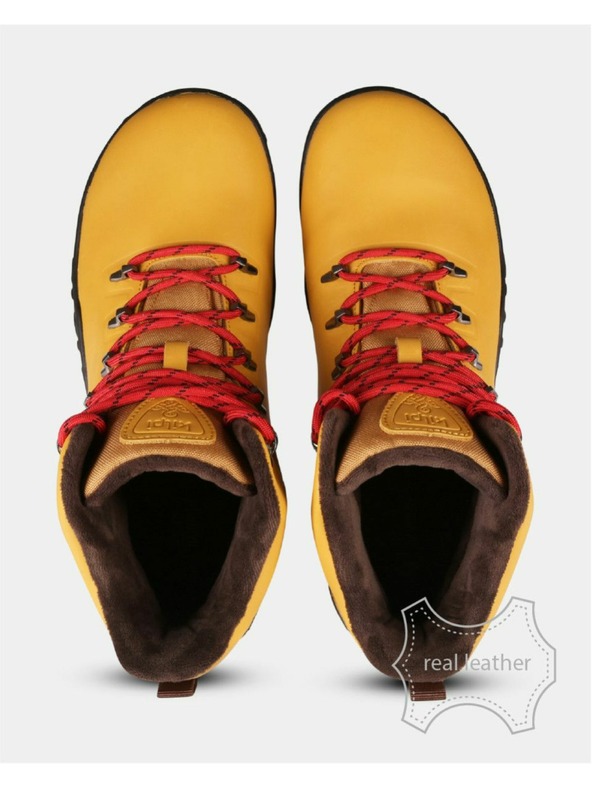 Kilpi Uniseks visoka outdoor barefoot obuća Kilpi BARE LEATHER HIGH-U Bež