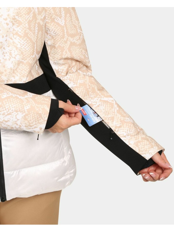 Kilpi Ženska skijaška jakna s integriranim grijanjem Kilpi LENA-W Bijela