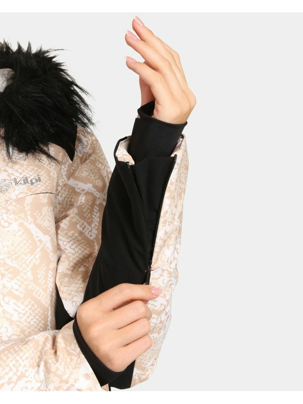 Kilpi Ženska skijaška jakna s integriranim grijanjem Kilpi LENA-W Bijela