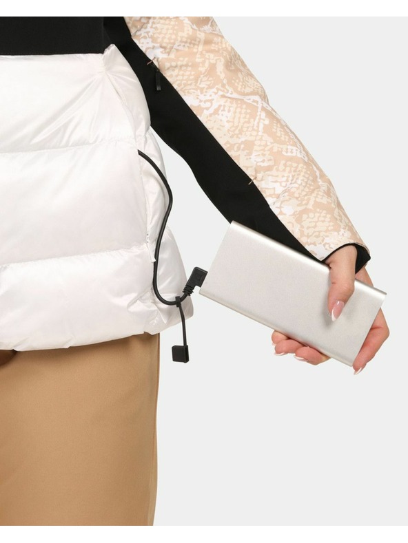 Kilpi Ženska skijaška jakna s integriranim grijanjem Kilpi LENA-W Bijela