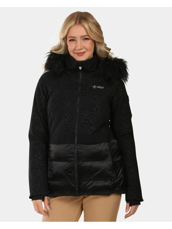 Kilpi Ženska skijaška jakna s integriranim grijanjem Kilpi LENA-W Crna