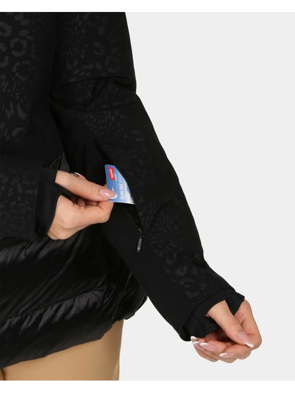 Kilpi Ženska skijaška jakna s integriranim grijanjem Kilpi LENA-W Crna