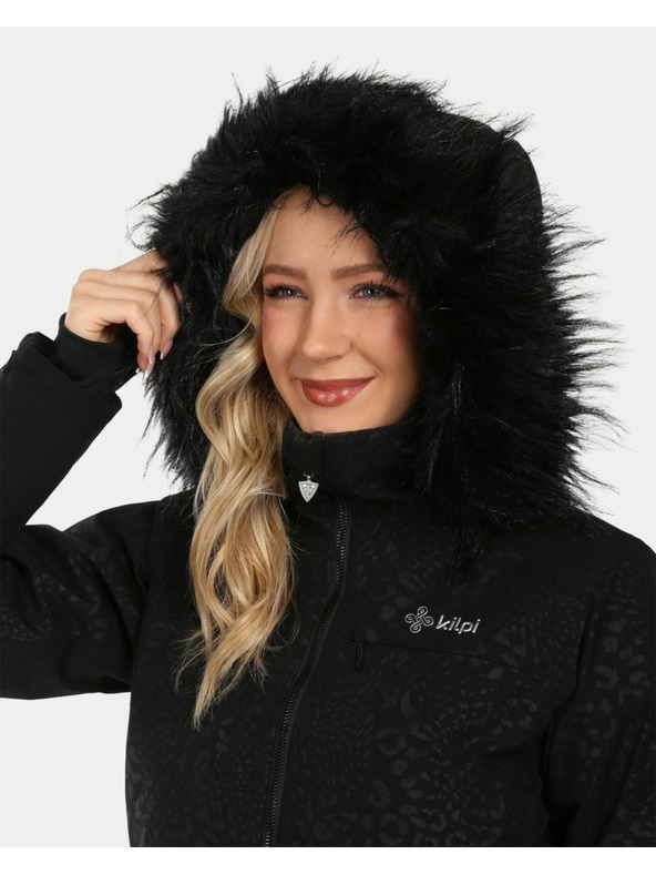 Kilpi Ženska skijaška jakna s integriranim grijanjem Kilpi LENA-W Crna