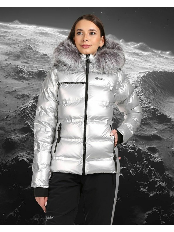 Kilpi Ženska srebrna zimska izolirana jakna Kilpi LTD SIRIUS-W Srebrna