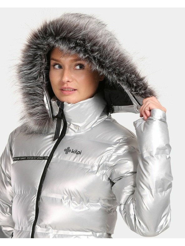 Kilpi Ženska srebrna zimska izolirana jakna Kilpi LTD SIRIUS-W Srebrna