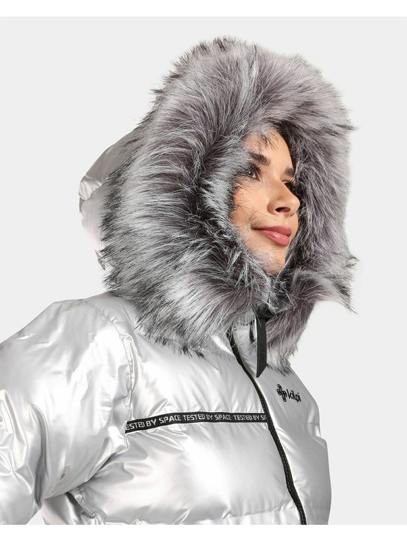 Kilpi Ženska srebrna zimska izolirana jakna Kilpi LTD SIRIUS-W Srebrna