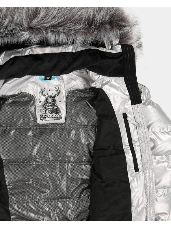 Kilpi Ženska srebrna zimska izolirana jakna Kilpi LTD SIRIUS-W Srebrna