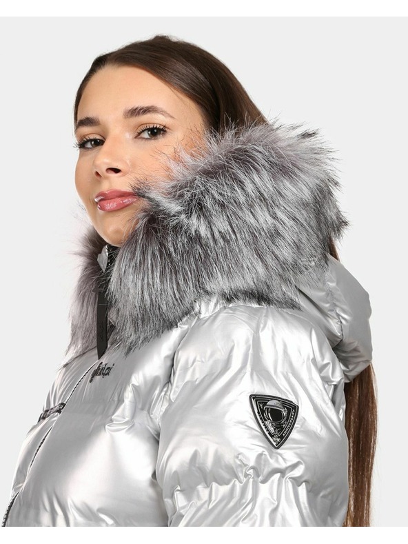 Kilpi Ženska srebrna zimska izolirana jakna Kilpi LTD SIRIUS-W Srebrna