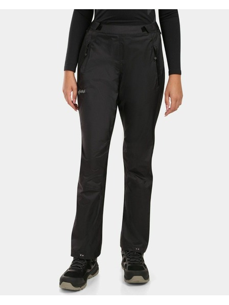 Kilpi Ženske vodootporne hardshell hlačice Kilpi ALPIN-W Crna