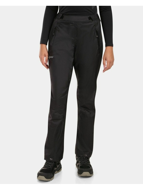 Kilpi Ženske vodootporne hardshell hlačice Kilpi ALPIN-W Crna