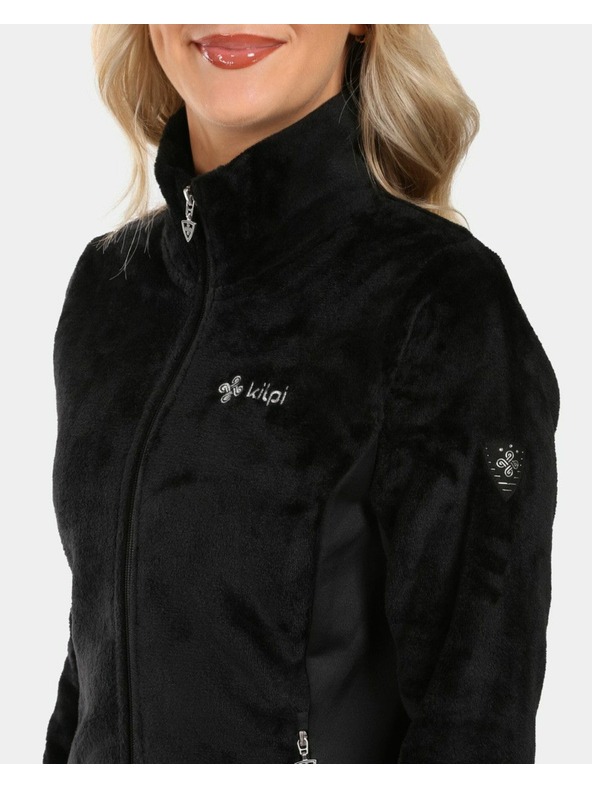Kilpi Ženska dlakava flis dukserica Kilpi SKATHI-W Crna
