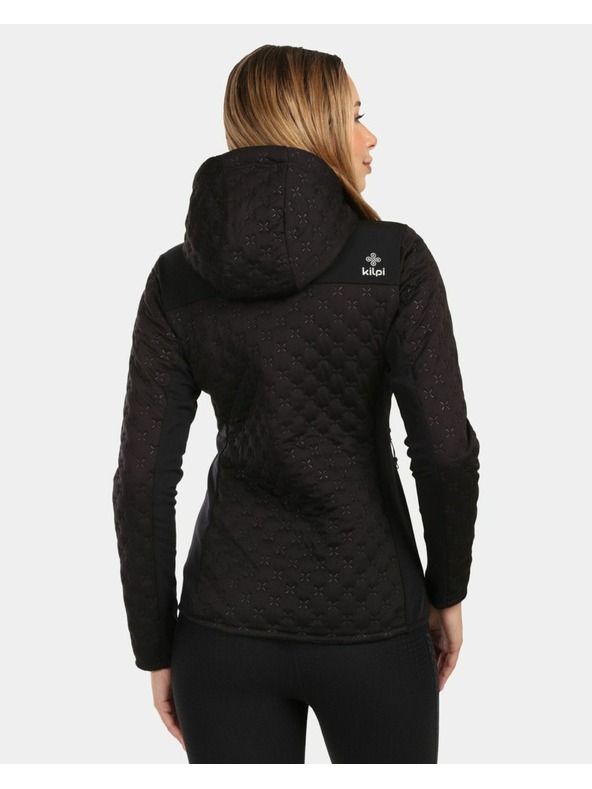 Kilpi Ženska zatopljena flis dukserica s kapuljačom Kilpi NEVIA-W Crna