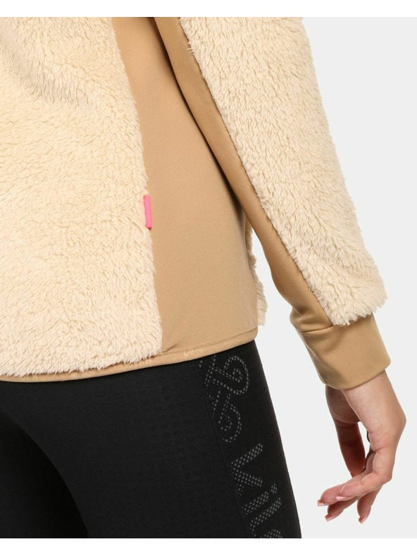 Kilpi Ženska dlakava flis dukserica s kapuljačom Kilpi NORKA-W Bež