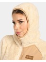 Kilpi Ženska dlakava flis dukserica s kapuljačom Kilpi NORKA-W Bež
