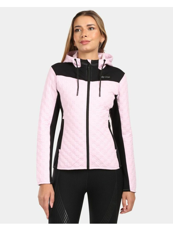 Kilpi Ženska zatopljena flis dukserica s kapuljačom Kilpi NEVIA-W Svijetlo ružičasta