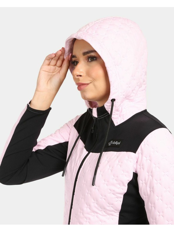 Kilpi Ženska zatopljena flis dukserica s kapuljačom Kilpi NEVIA-W Svijetlo ružičasta