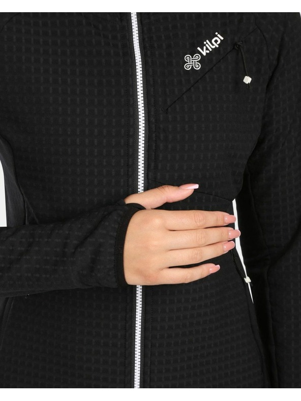 Kilpi Ženska flis dukserica s kapuljačom Kilpi FRENSIS-W Crna