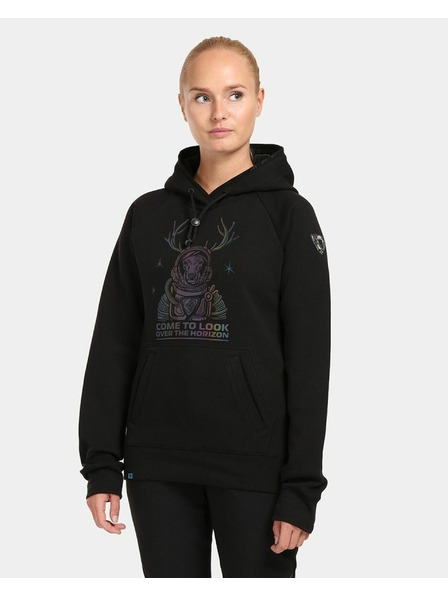 Kilpi Ženska hudie majica s kapuljačom Kilpi LTD BELLATRIX-W Crna