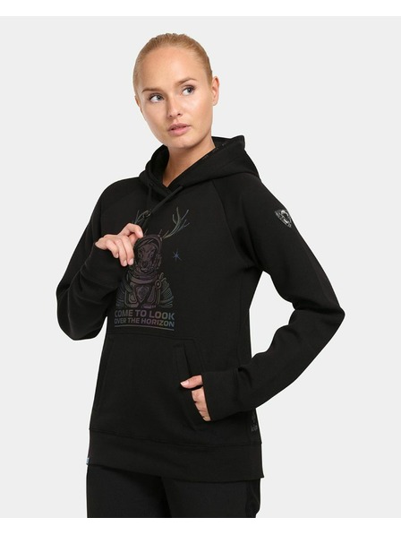 Kilpi Ženska hudie majica s kapuljačom Kilpi LTD BELLATRIX-W Crna