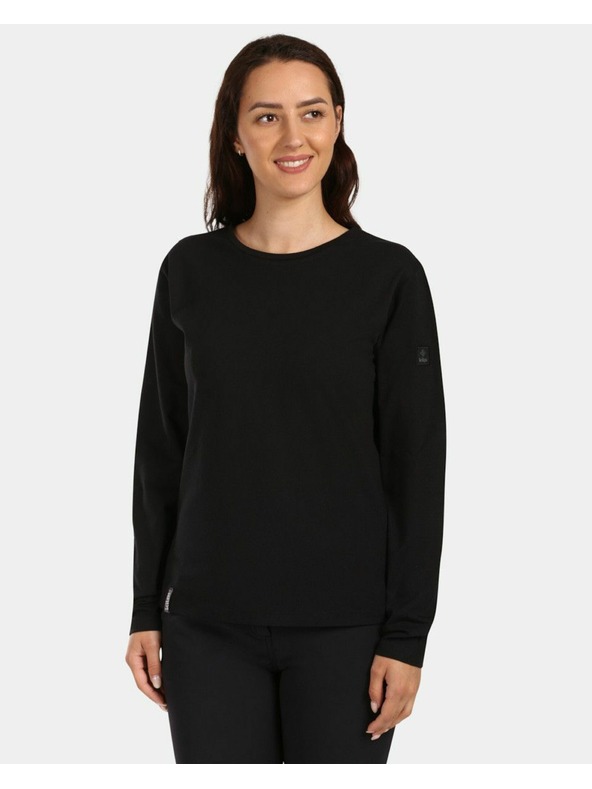 Kilpi Ženska pamučna majica dugih rukava Kilpi PROMOX-W Crna