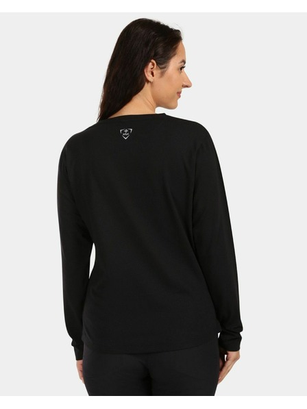 Kilpi Ženska pamučna majica dugih rukava Kilpi PROMOX-W Crna