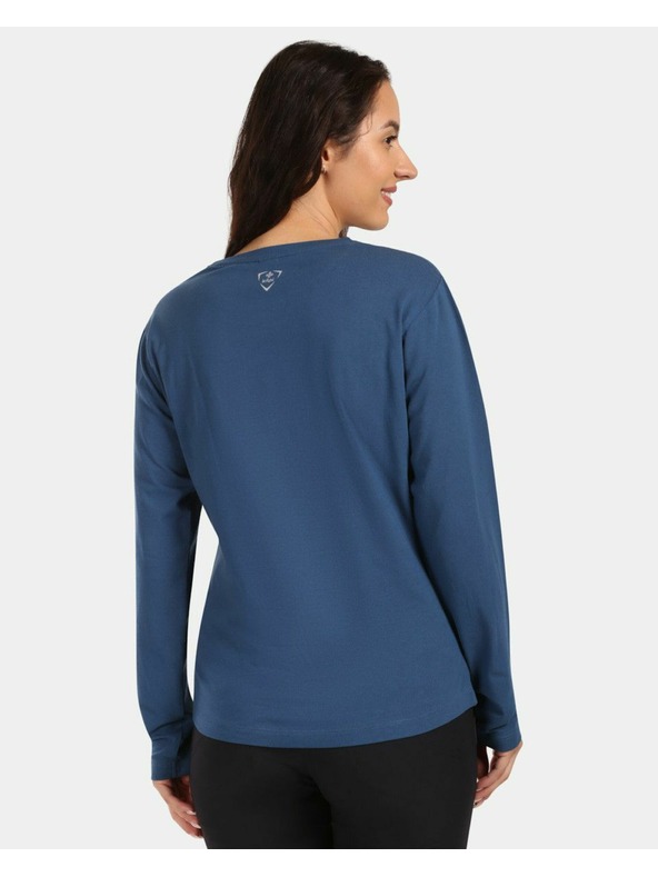 Kilpi Ženska pamučna majica dugih rukava Kilpi PROMOX-W Tamno plava