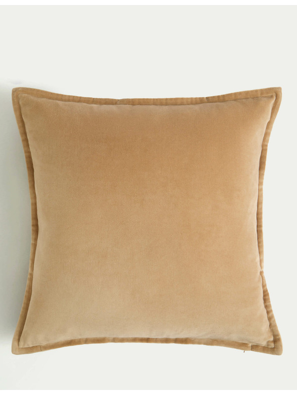 Marks & Spencer Baršunasti jastučić od čistog pamuka Marks & Spencer smeđa