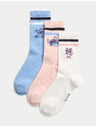 Marks & Spencer Lilo & Stitch™ čarape s visokim udjelom pamuka, set od 3 para (6 male – 7 velike) Marks & Spencer višebojna