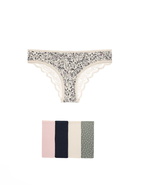 Marks & Spencer Brazilske gaćice s printom i visokim udjelom pamuka Marks & Spencer zelena