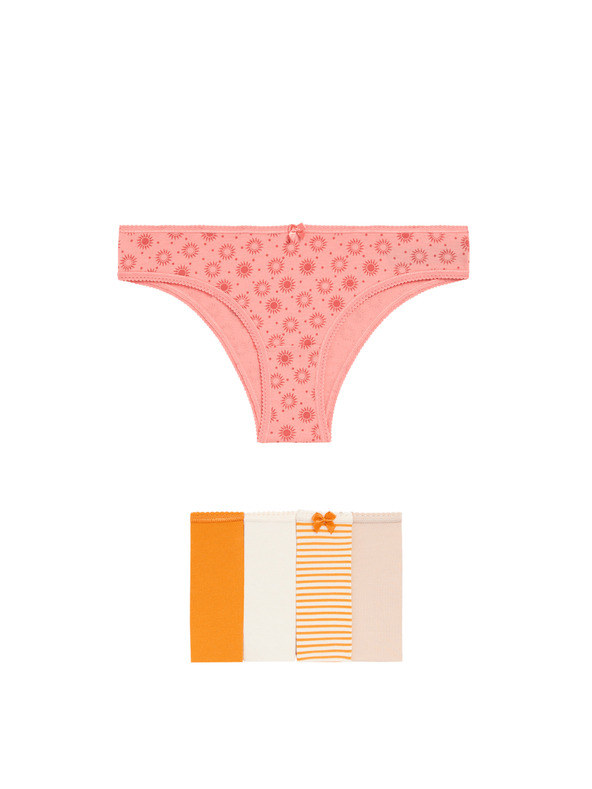 Marks & Spencer Brazilske gaćice s visokim udjelom pamuka i Lycra™ materijalom, 5 kom Marks & Spencer narančasta