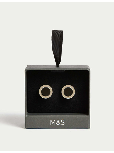 Marks & Spencer Okrugli manžetni gumbovi Marks & Spencer srebrna