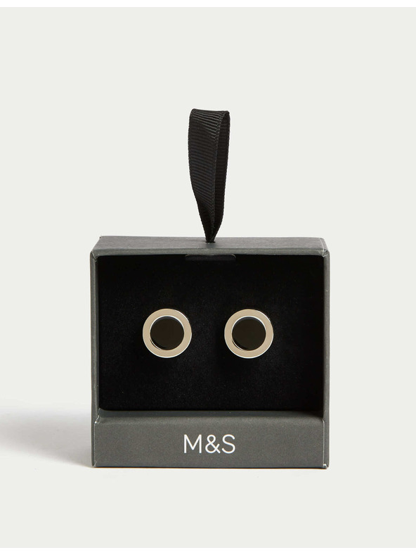 Marks & Spencer Okrugli manžetni gumbovi Marks & Spencer srebrna